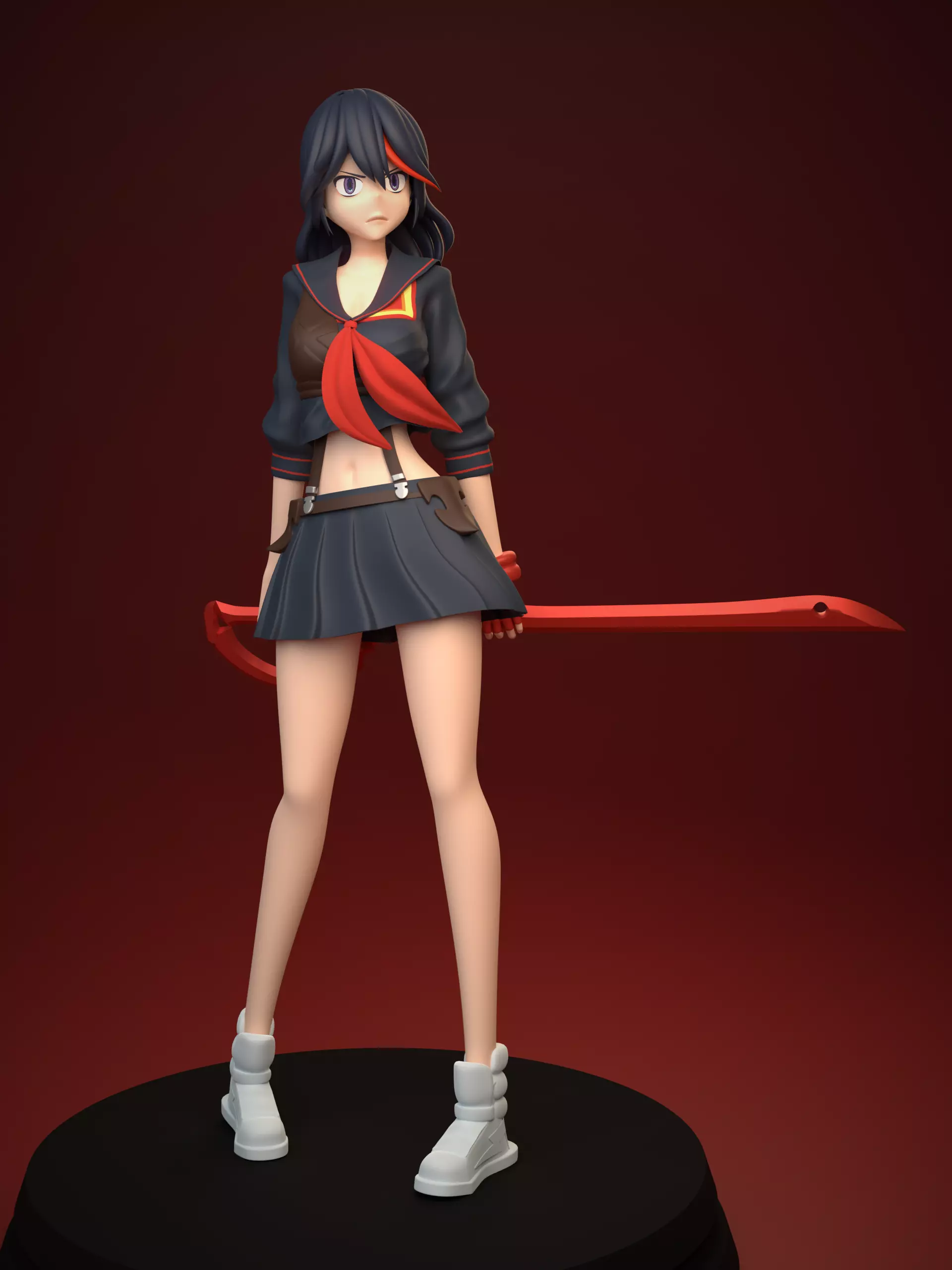 KILL LA KILL RYUKO Low-poly 3D model