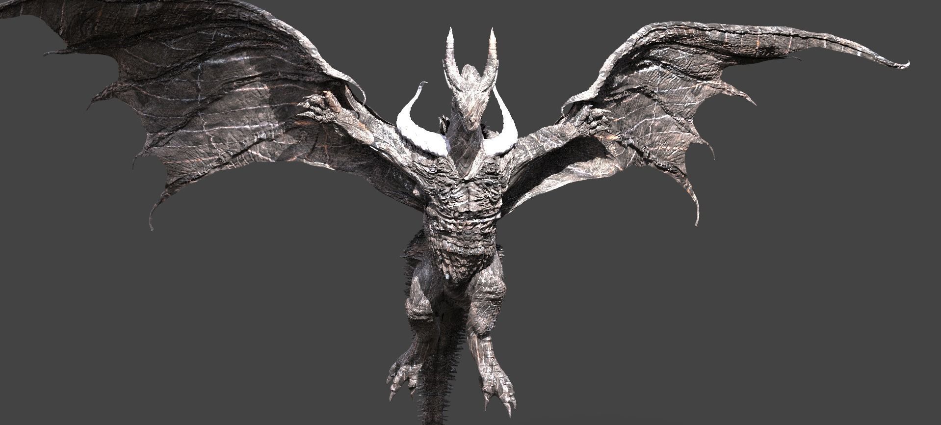 Drake God Serpent Dark Dragon  3D model_1
