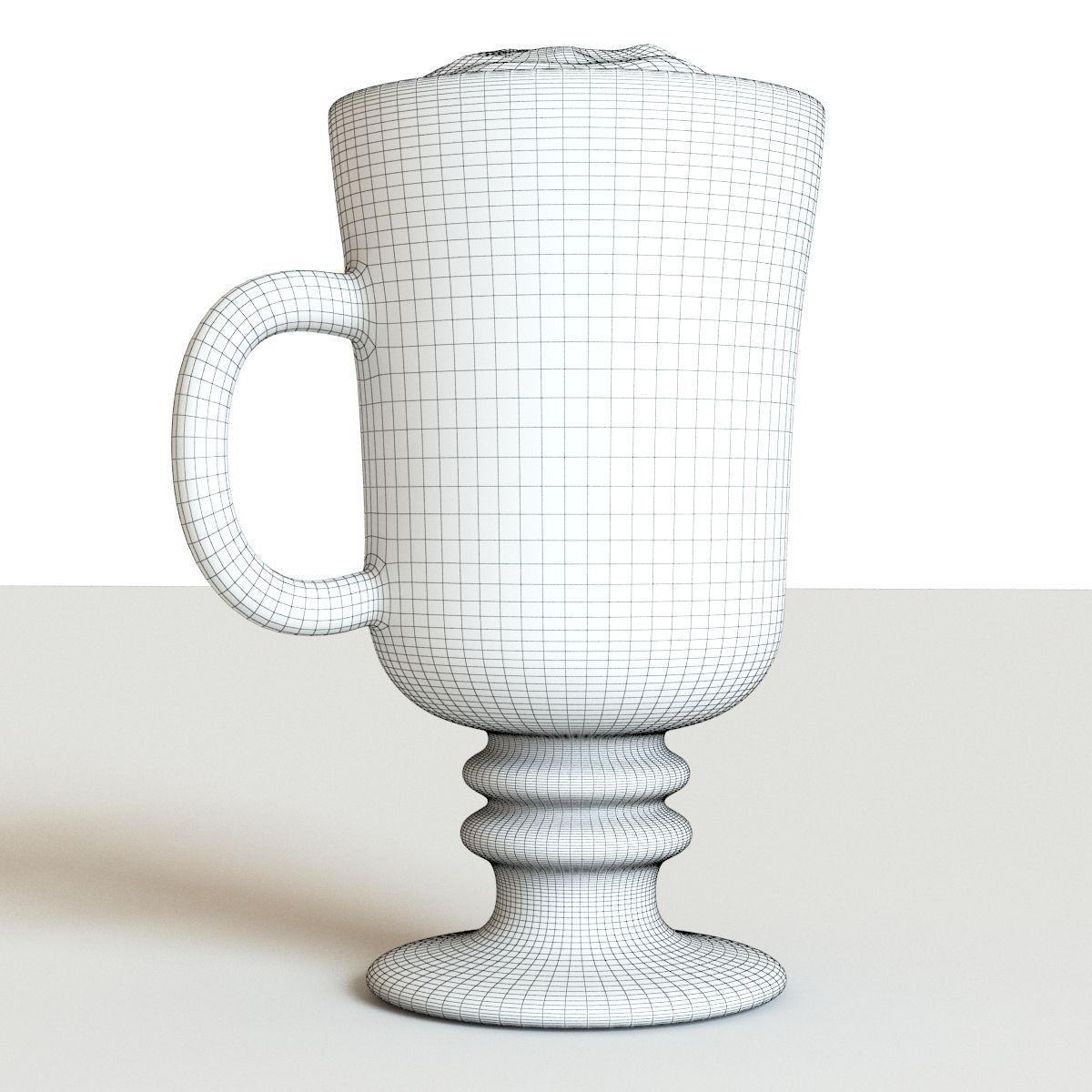 Coffee Latte 3D model_2