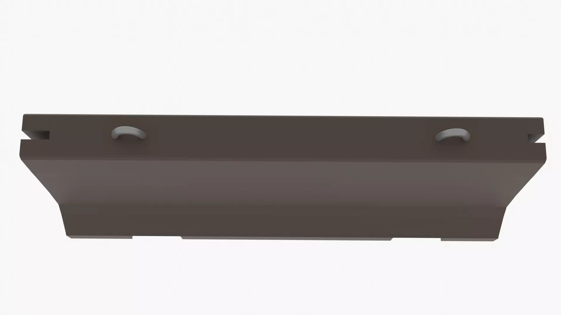 Concrete Barrier Low-poly 3D model_0