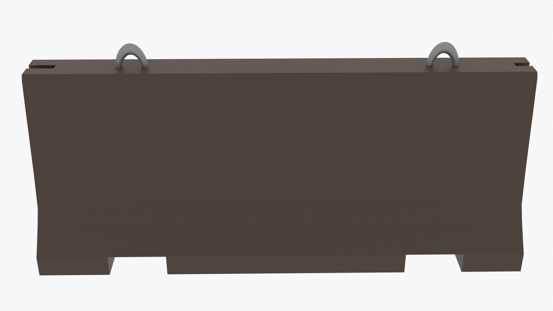 Concrete Barrier Low-poly 3D model_5