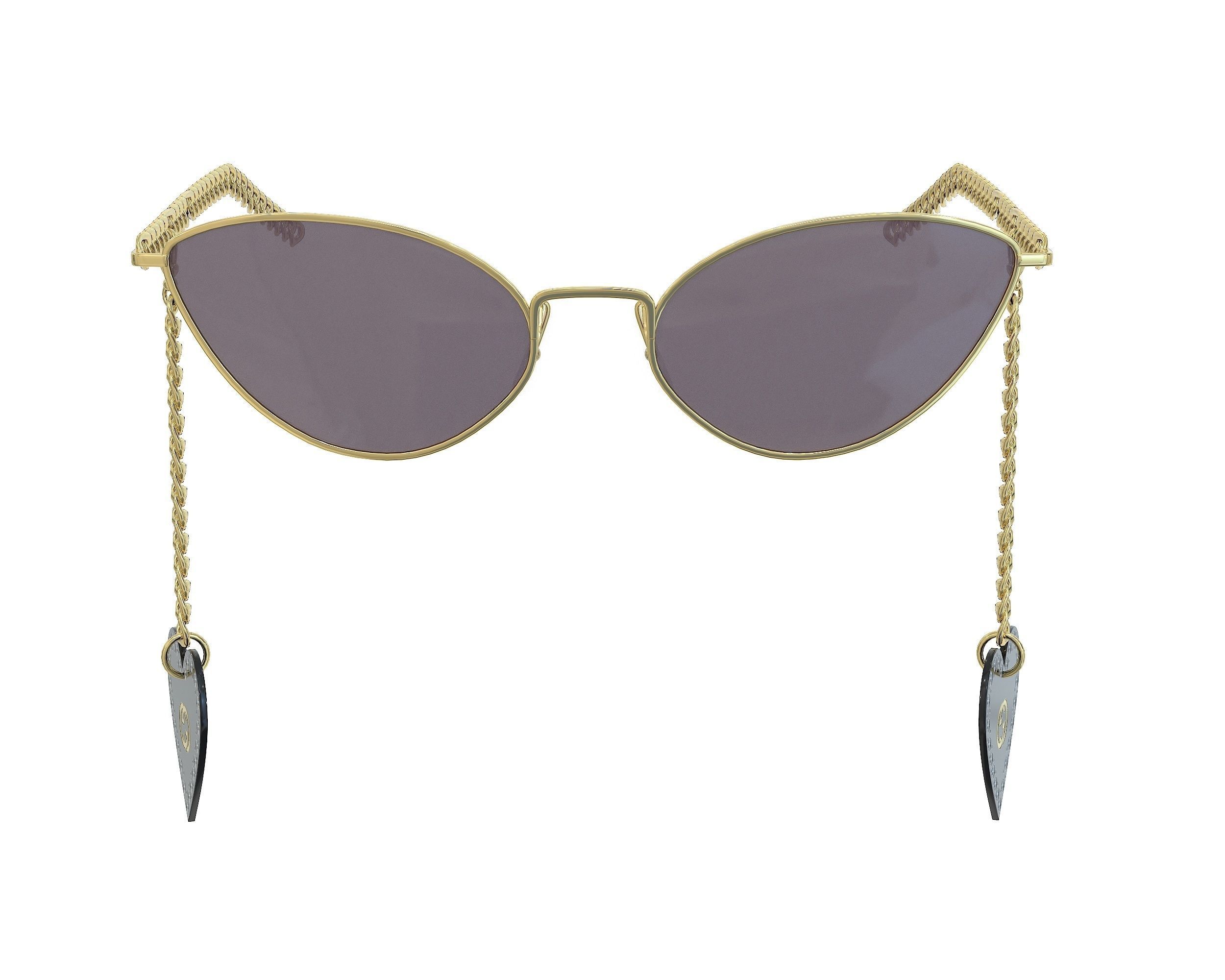 Gucci Eyewear Interlocking G cat-eye Sunglasses Low-poly 3D model_5