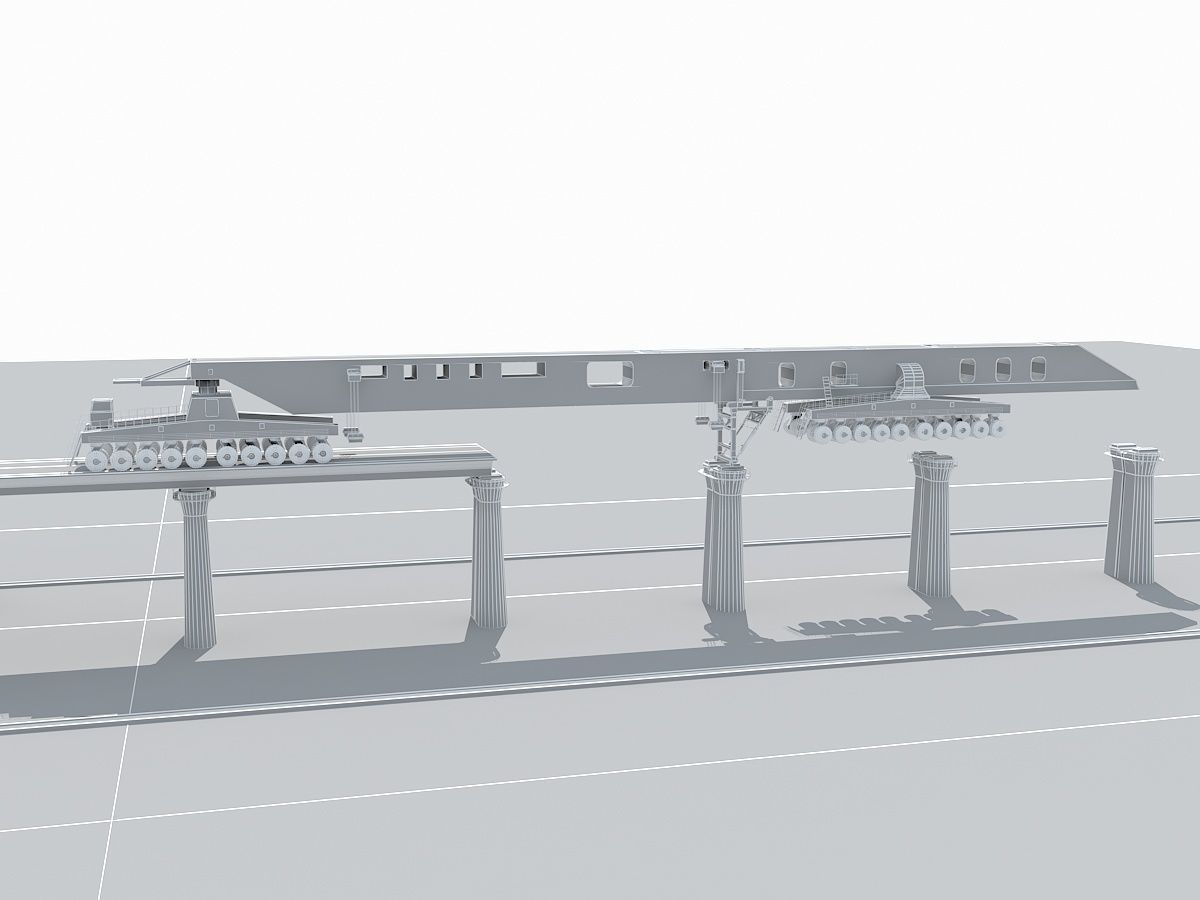 Overhead Crane 1 3D model_17
