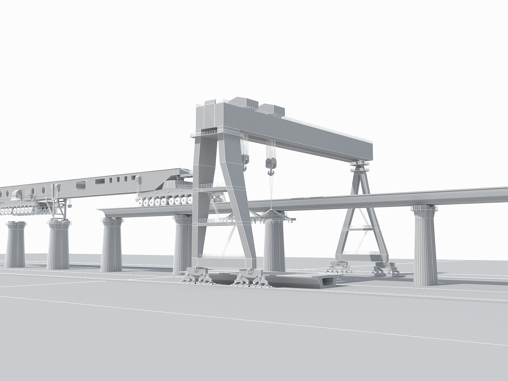 Overhead Crane 1 3D model_15