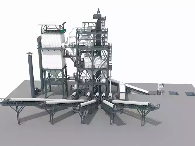 Asphalt Mixing Plant  3D model