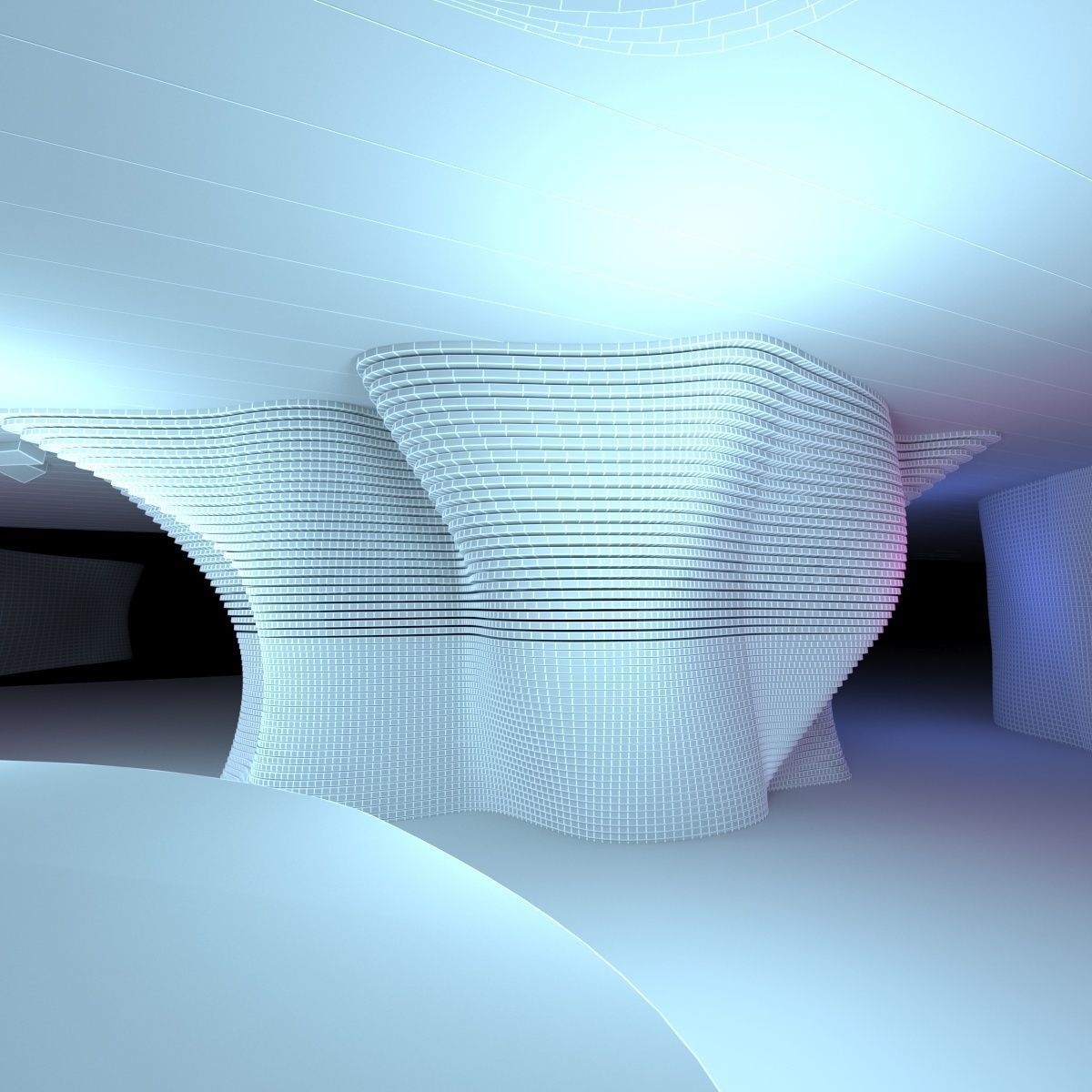  Exhibition Hall Front Desk 3D model_16