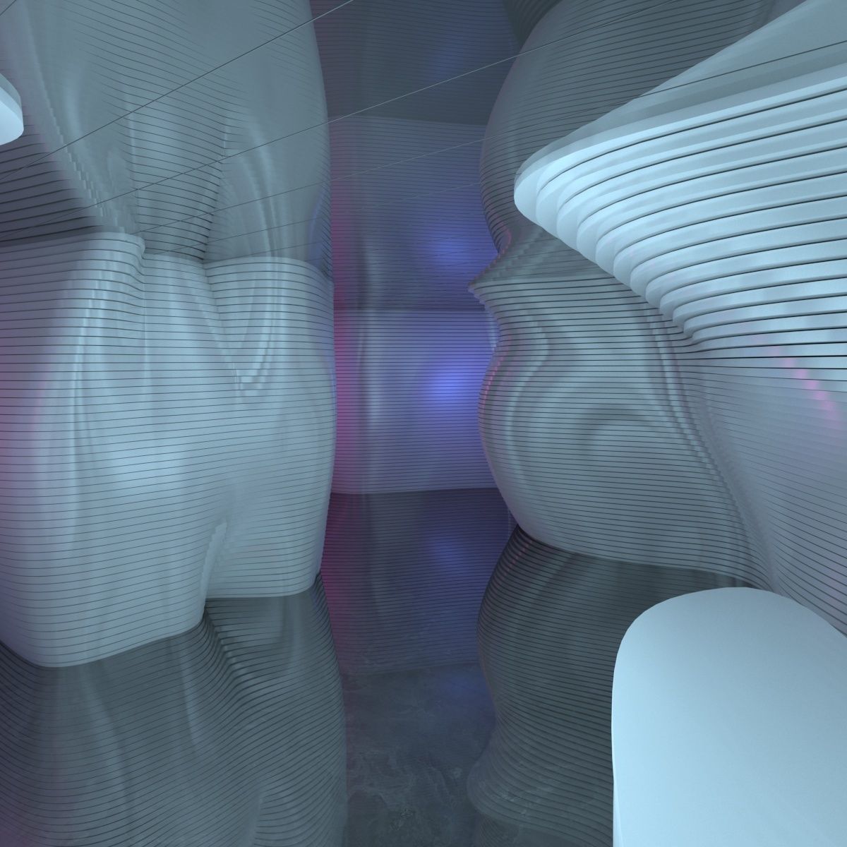  Exhibition Hall Front Desk 3D model_6