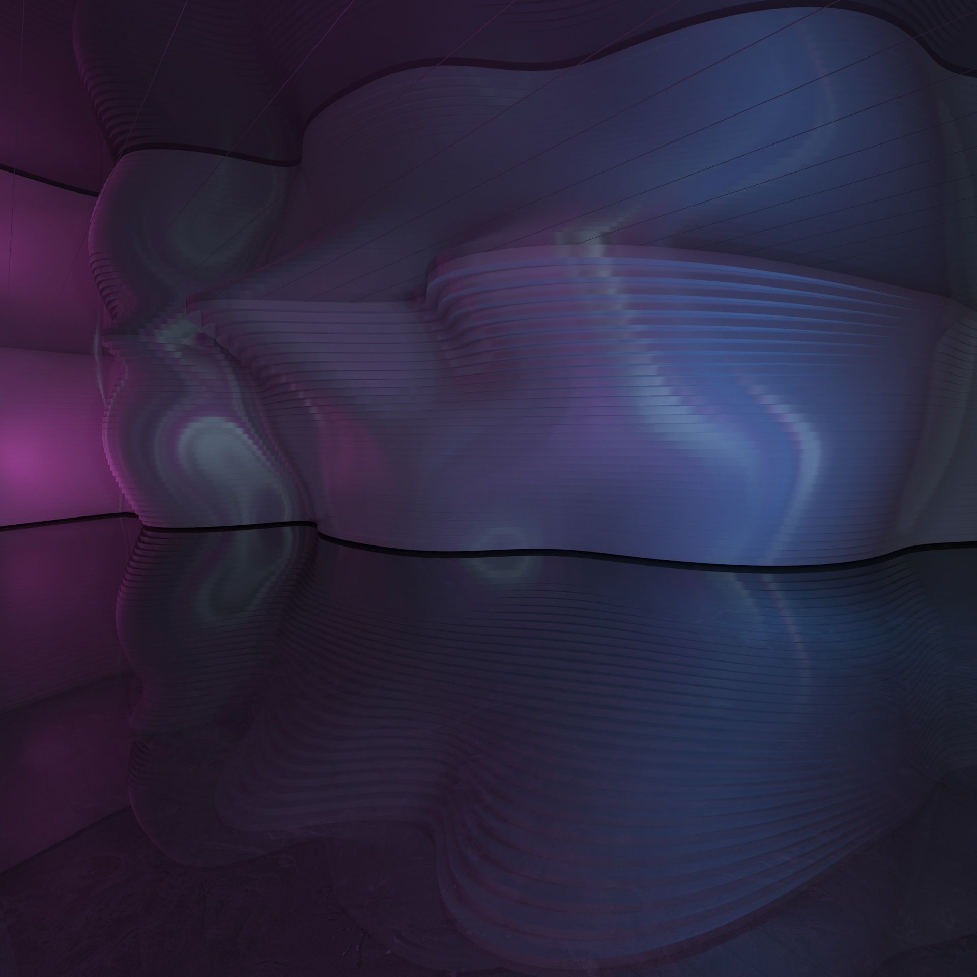  Exhibition Hall Front Desk 3D model_3