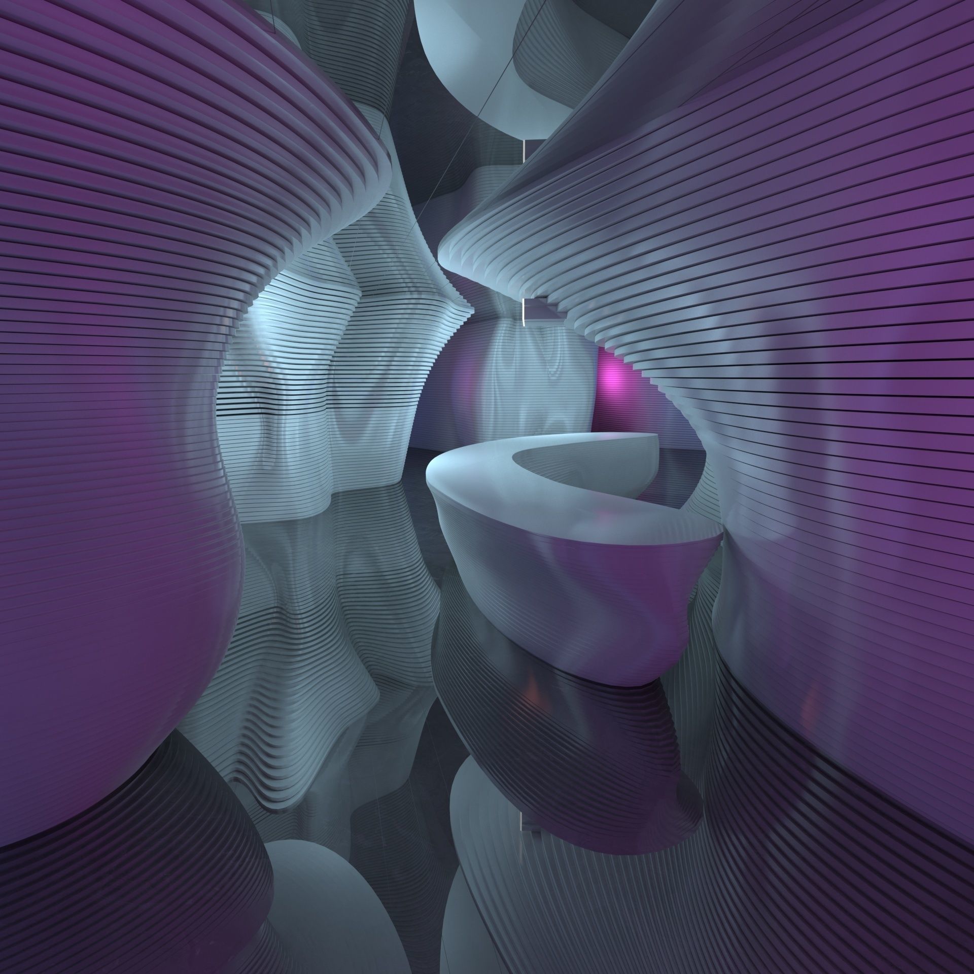  Exhibition Hall Front Desk 3D model_4