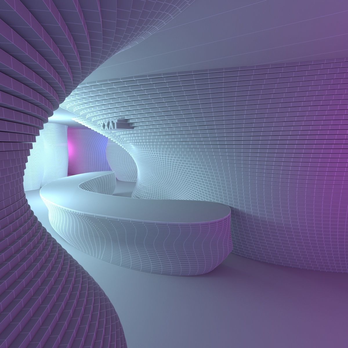  Exhibition Hall Front Desk 3D model_14