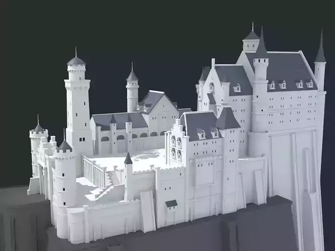 Neuschwanstein castle 3D model
