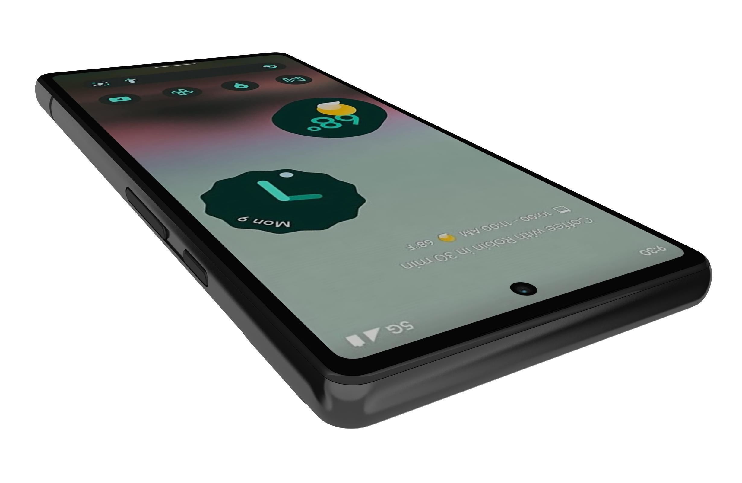 Google Pixel 6a White 3D model_12