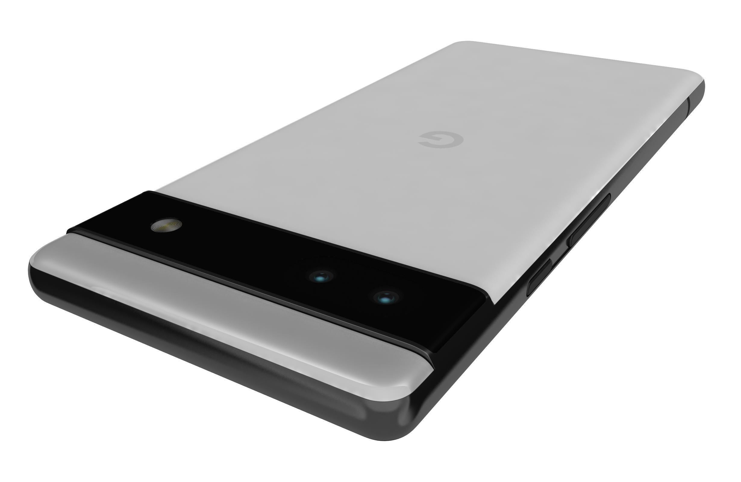 Google Pixel 6a White 3D model_14