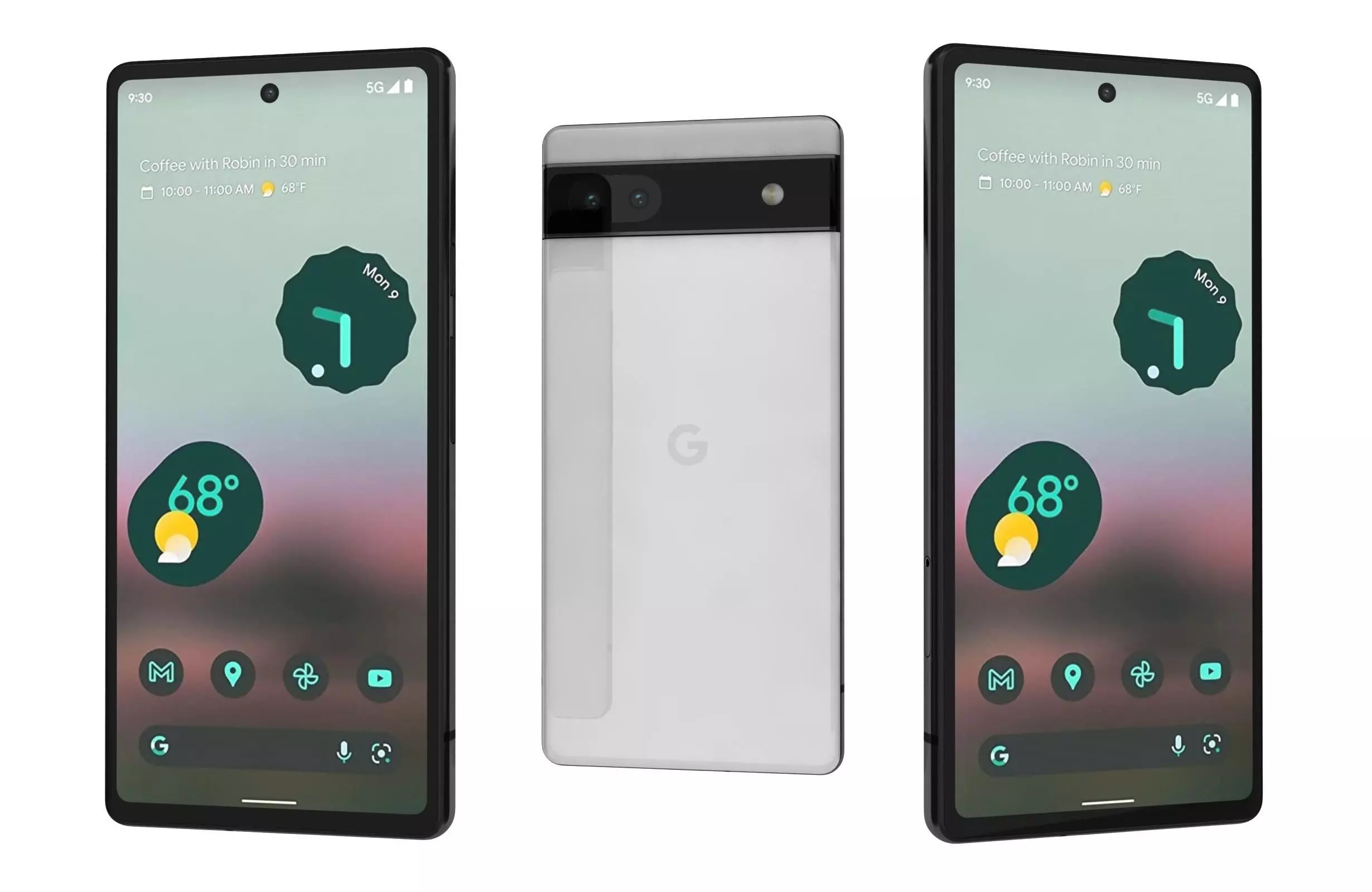 Google Pixel 6a White 3D model_0