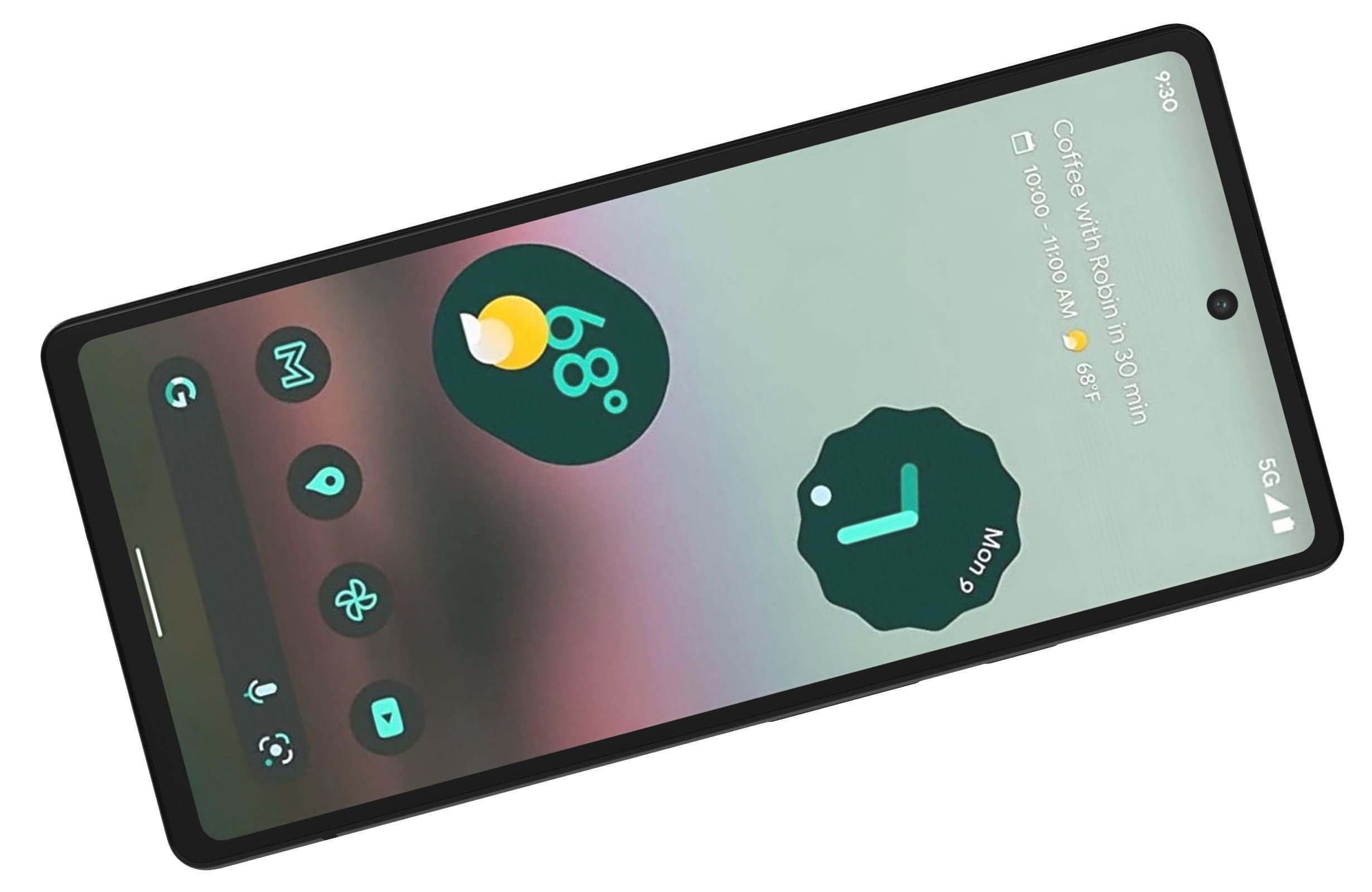 Google Pixel 6a White 3D model_9