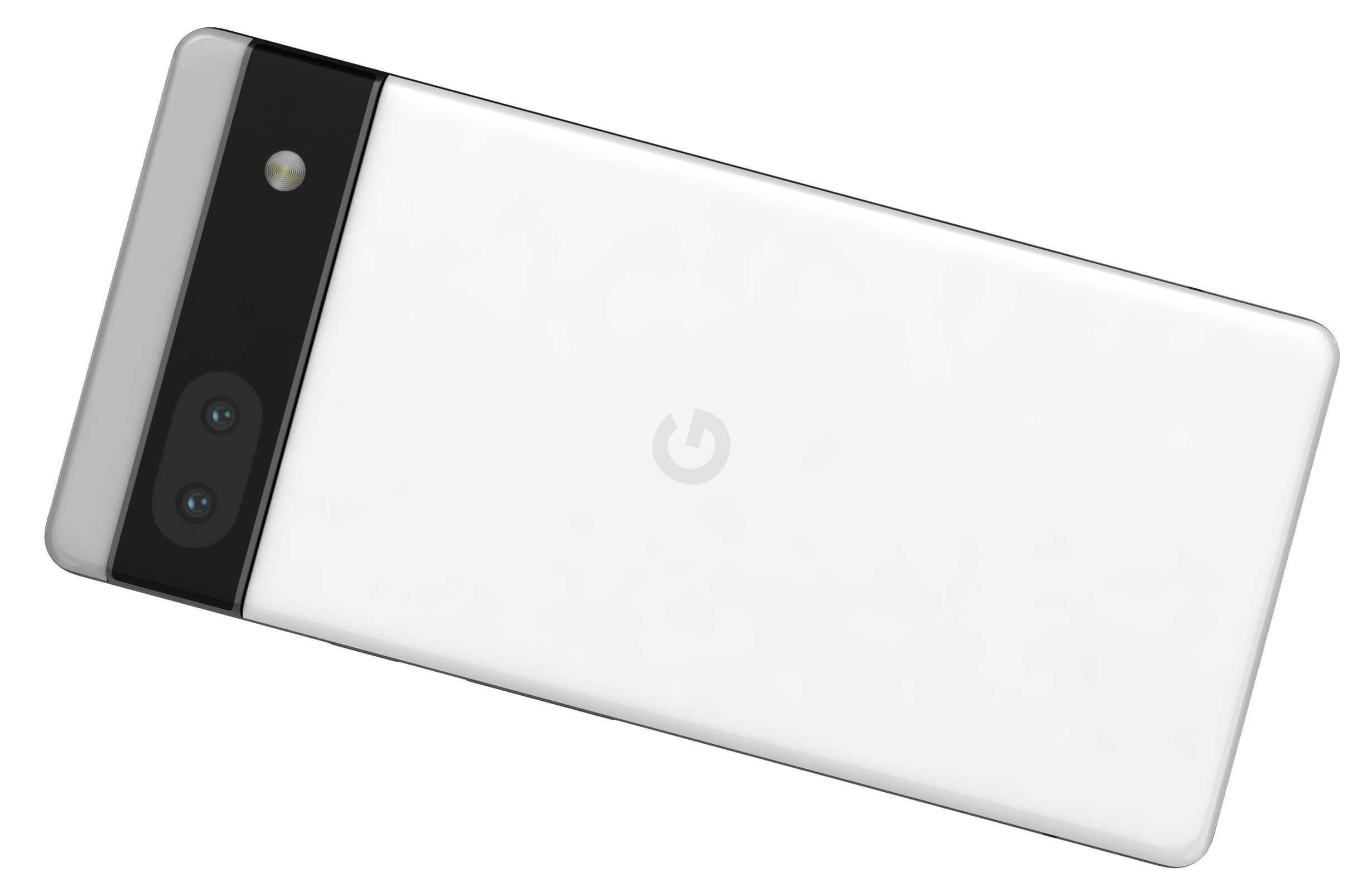 Google Pixel 6a White 3D model_10