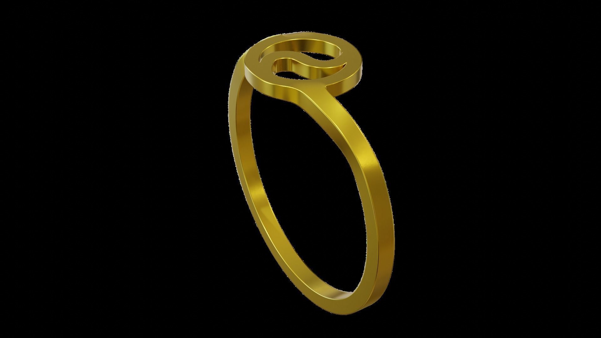 Ring Ying Yang with 2 Types 3D print model_33