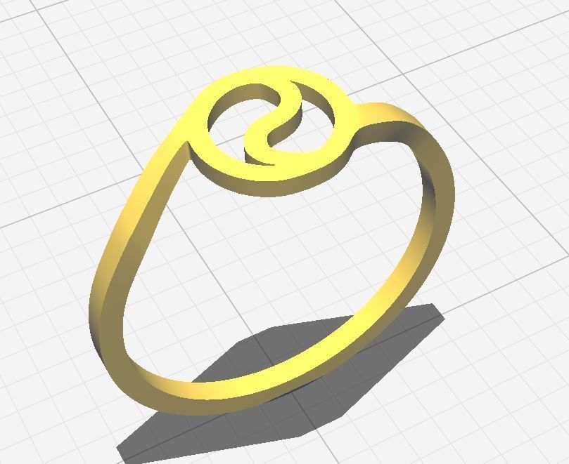 Ring Ying Yang with 2 Types 3D print model_23