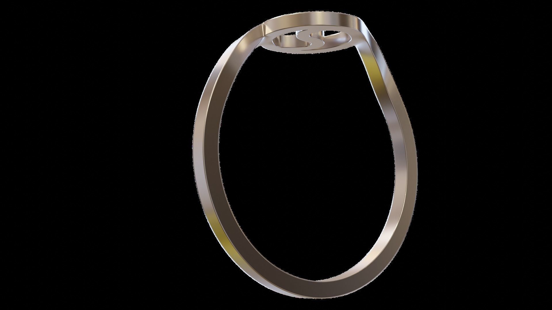 Ring Ying Yang with 2 Types 3D print model_37