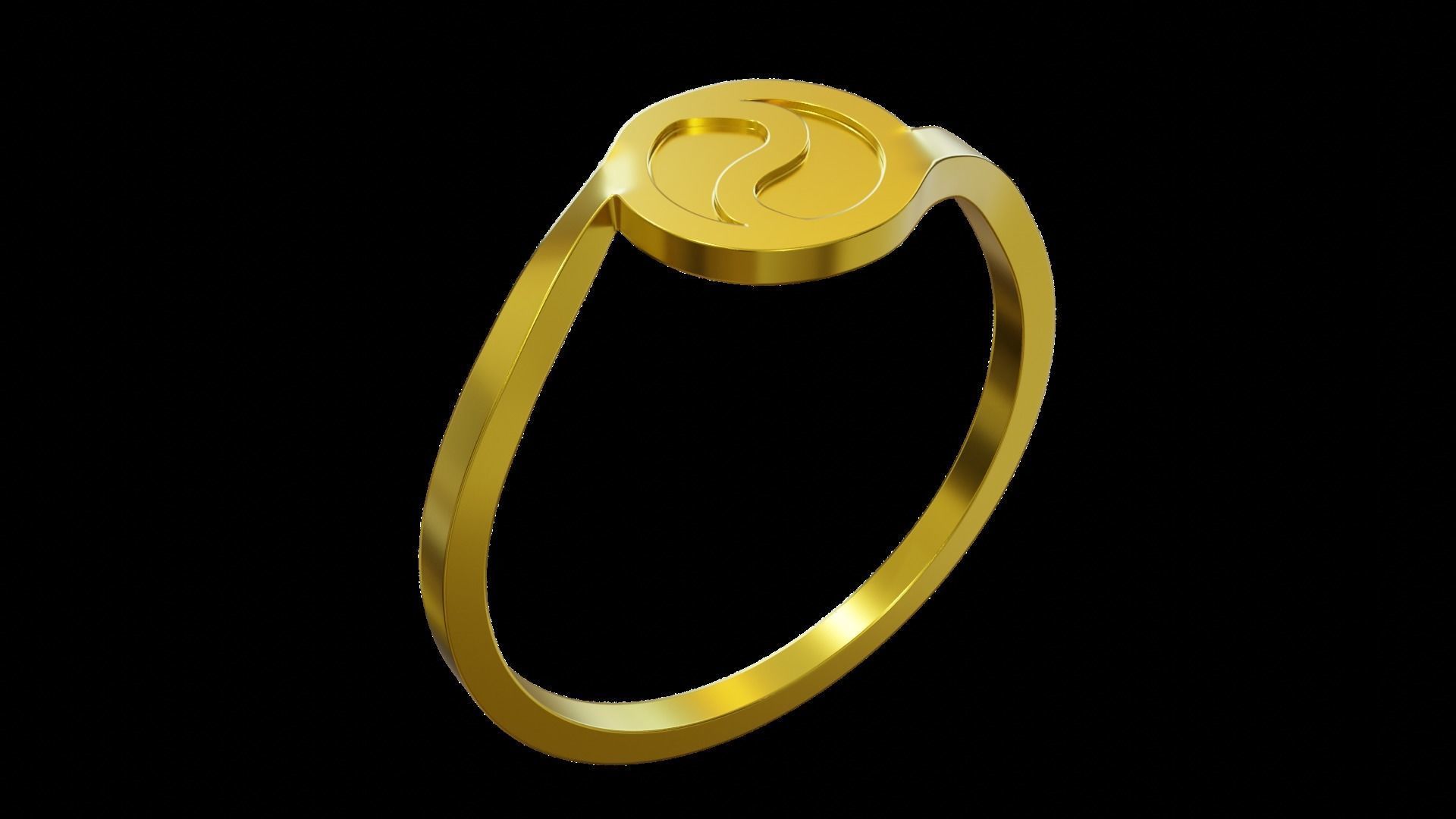 Ring Ying Yang with 2 Types 3D print model_27