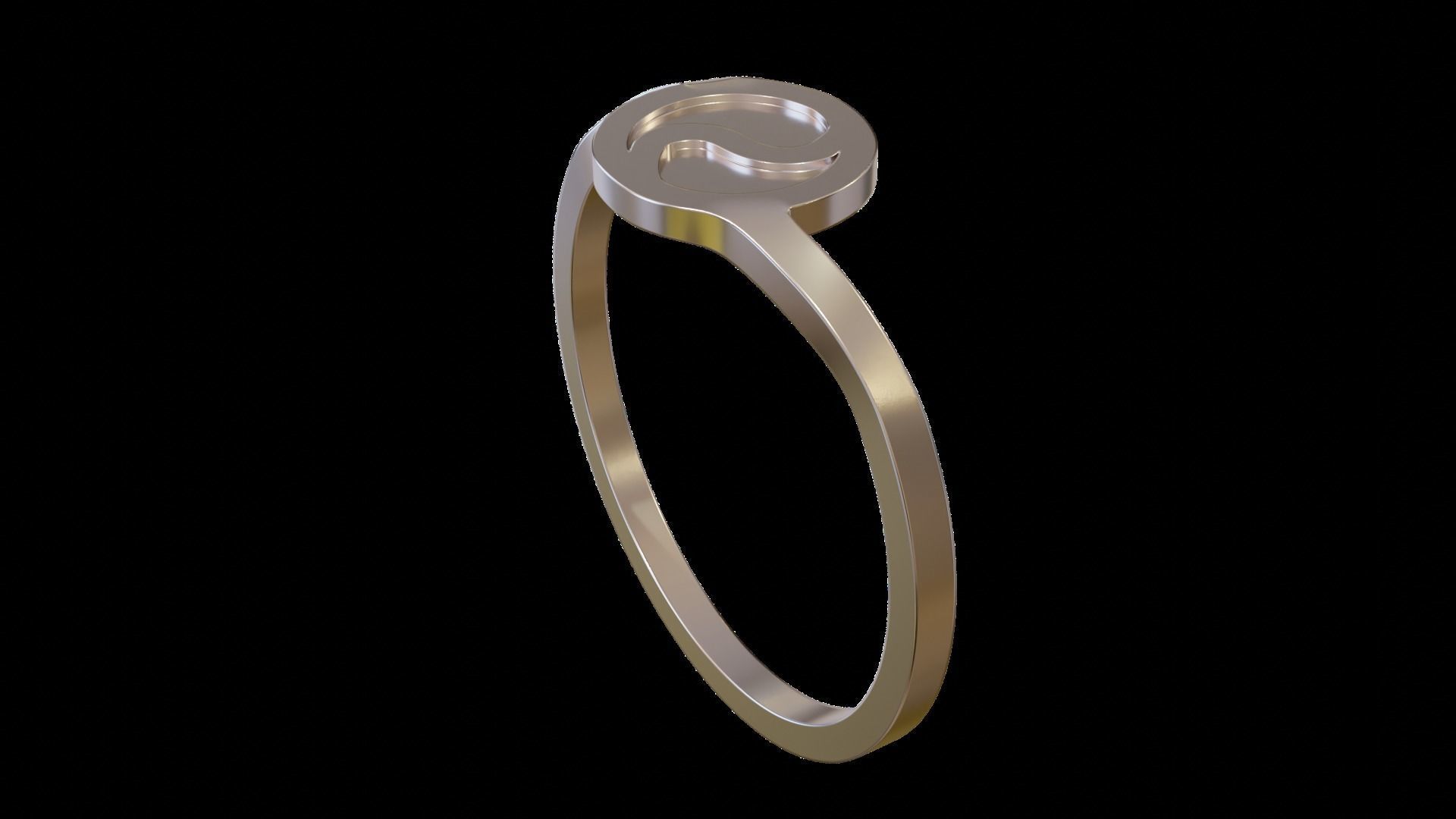 Ring Ying Yang with 2 Types 3D print model_31