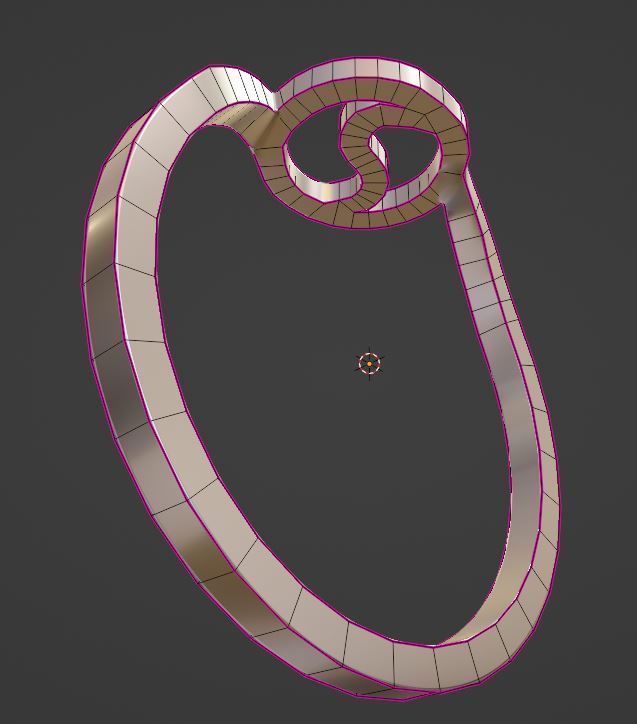 Ring Ying Yang with 2 Types 3D print model_20