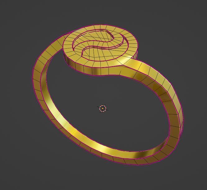 Ring Ying Yang with 2 Types 3D print model_16