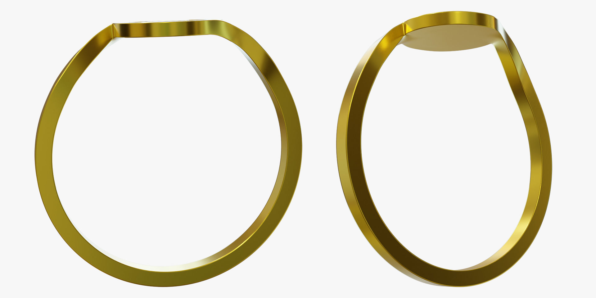 Ring Ying Yang with 2 Types 3D print model_3