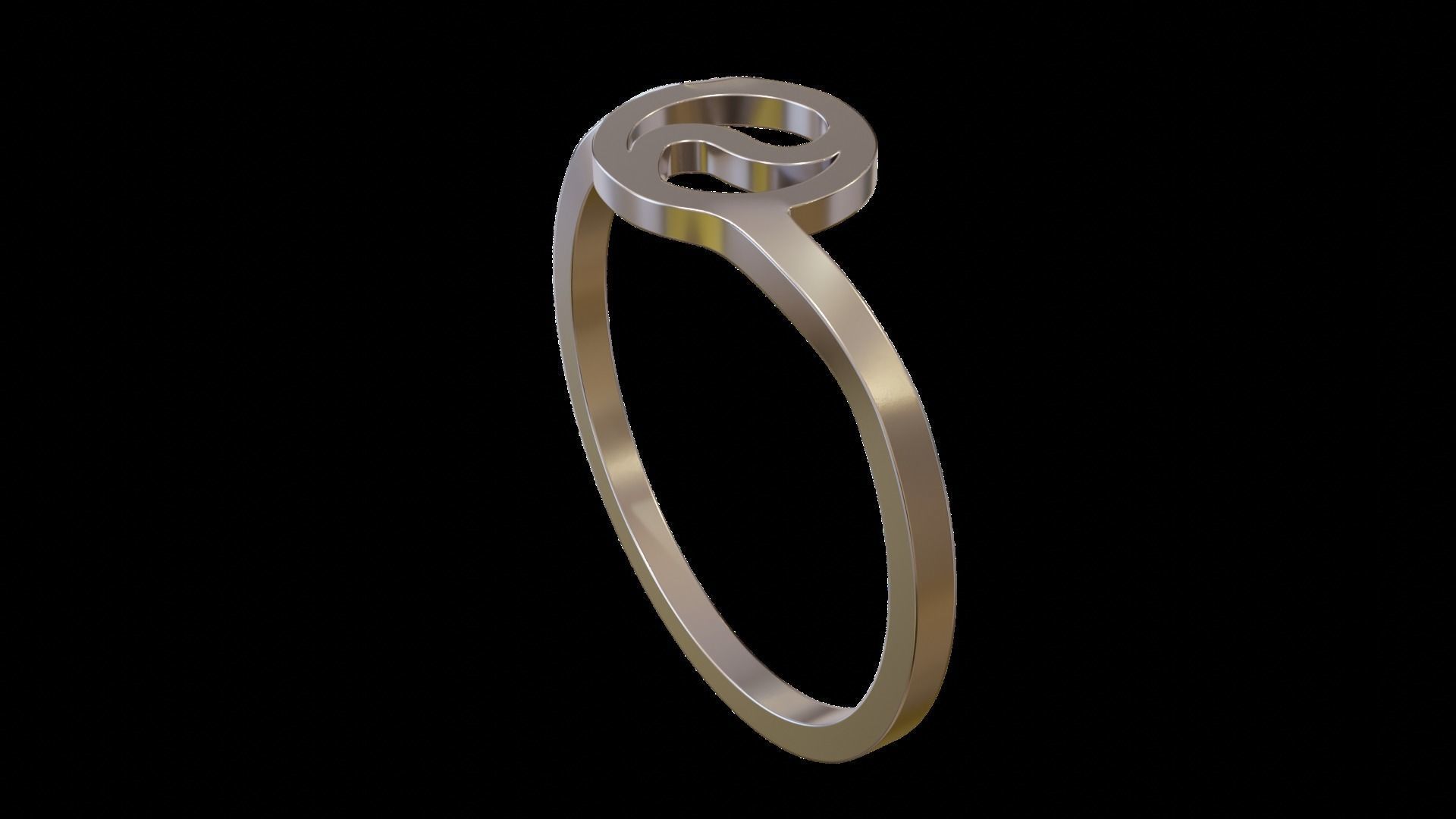Ring Ying Yang with 2 Types 3D print model_36