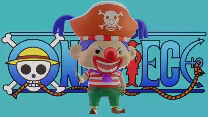 Buggy Chibi - One Piece 3D print model