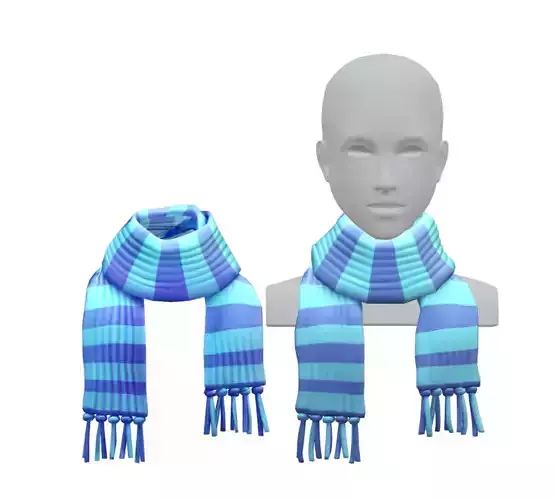 Cartoon High Poly Subdivision Winter Scart