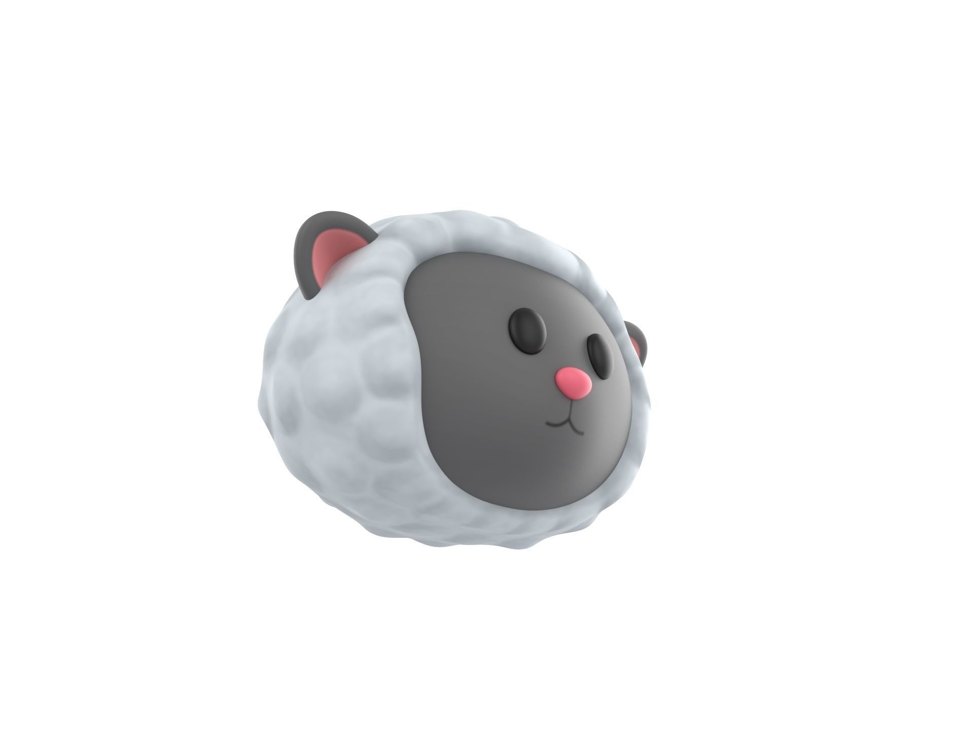 Prop154 Sheep Head 3D model_2