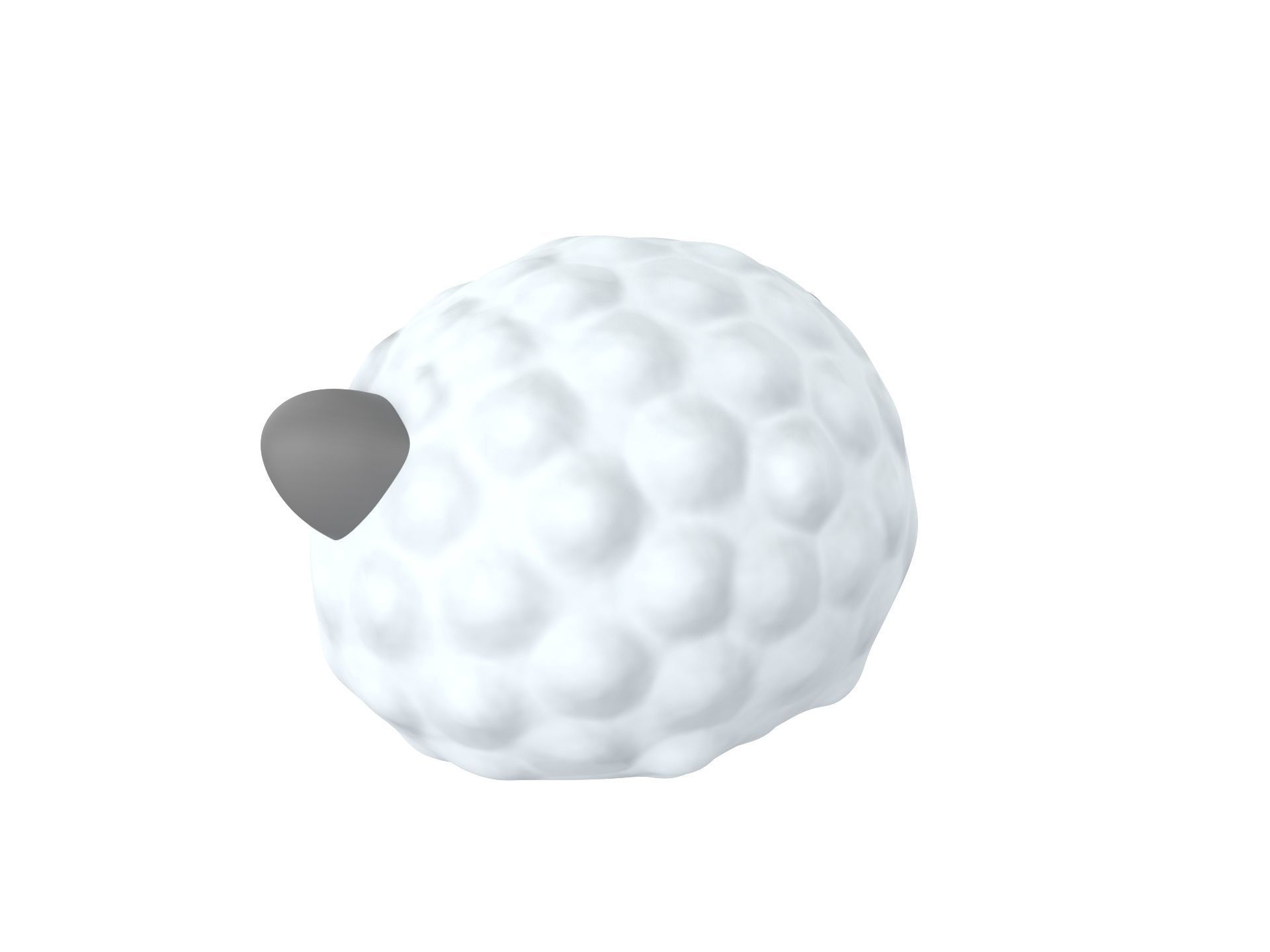 Prop154 Sheep Head 3D model_6