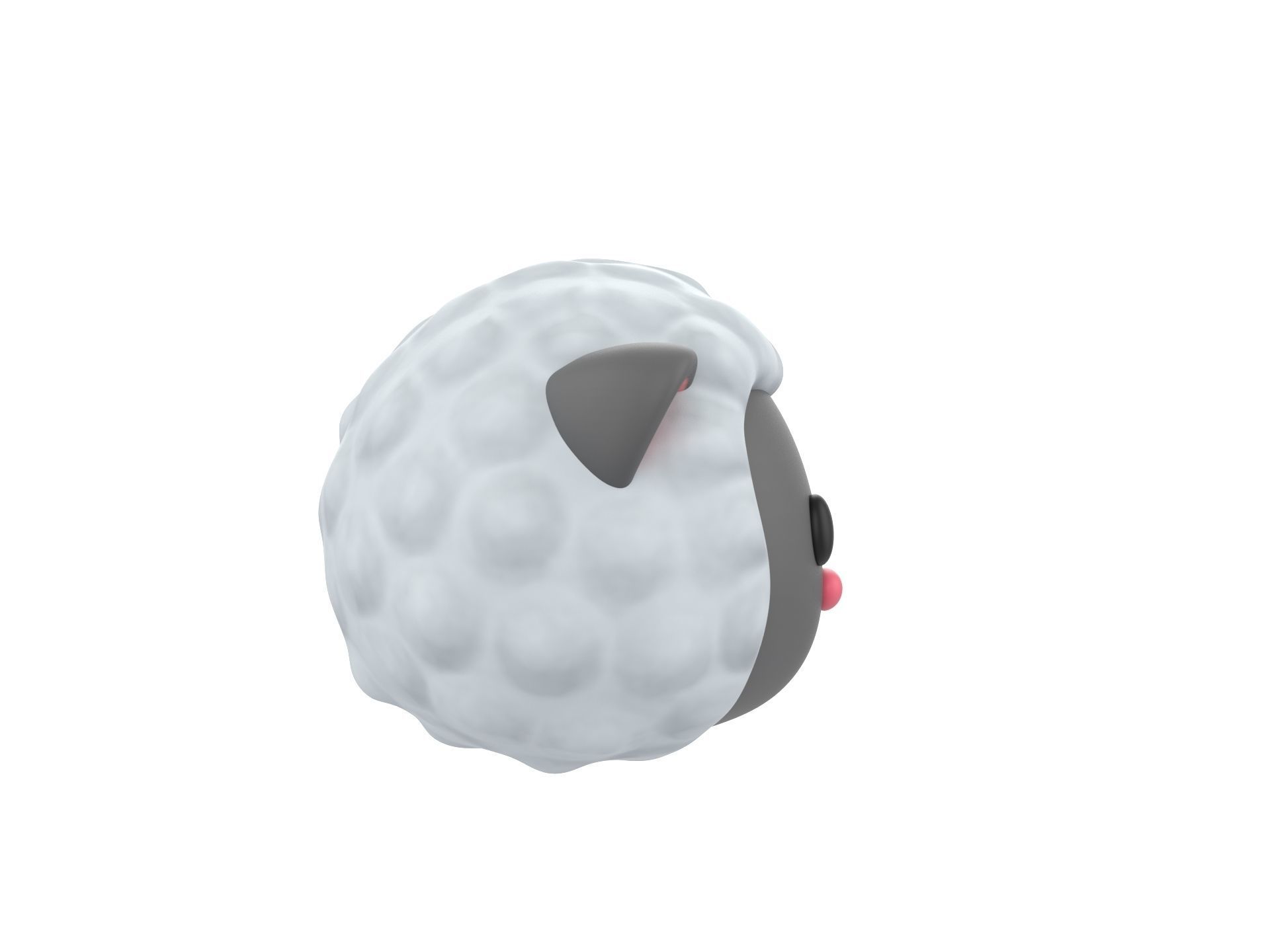 Prop154 Sheep Head 3D model_3