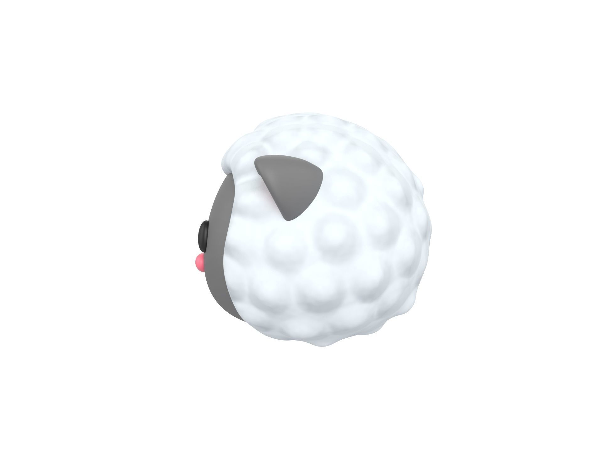 Prop154 Sheep Head 3D model_7