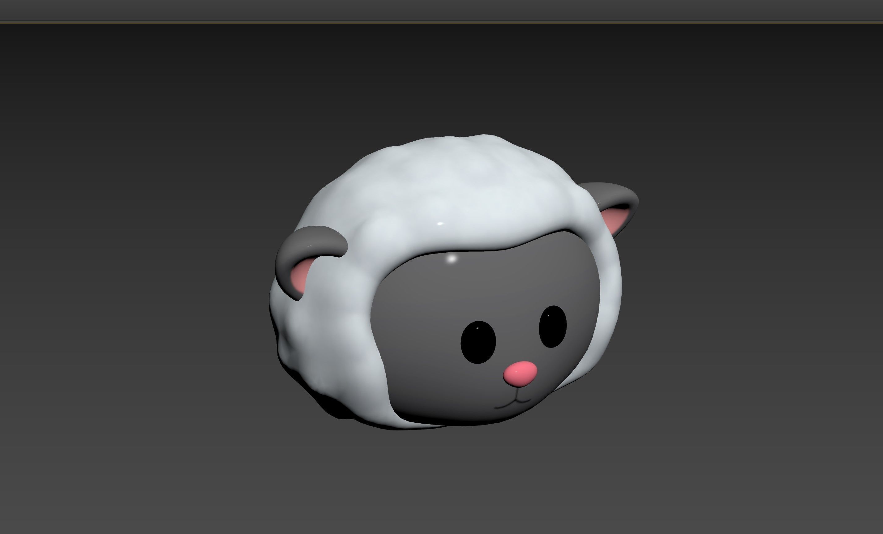 Prop154 Sheep Head 3D model_15