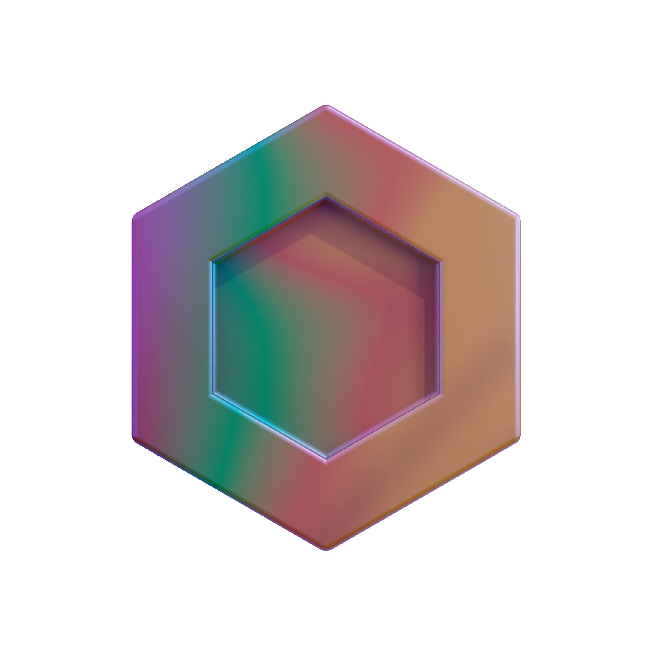 Abstract Geometric Shape Icon Pack 3D Model Low-poly 3D model_4