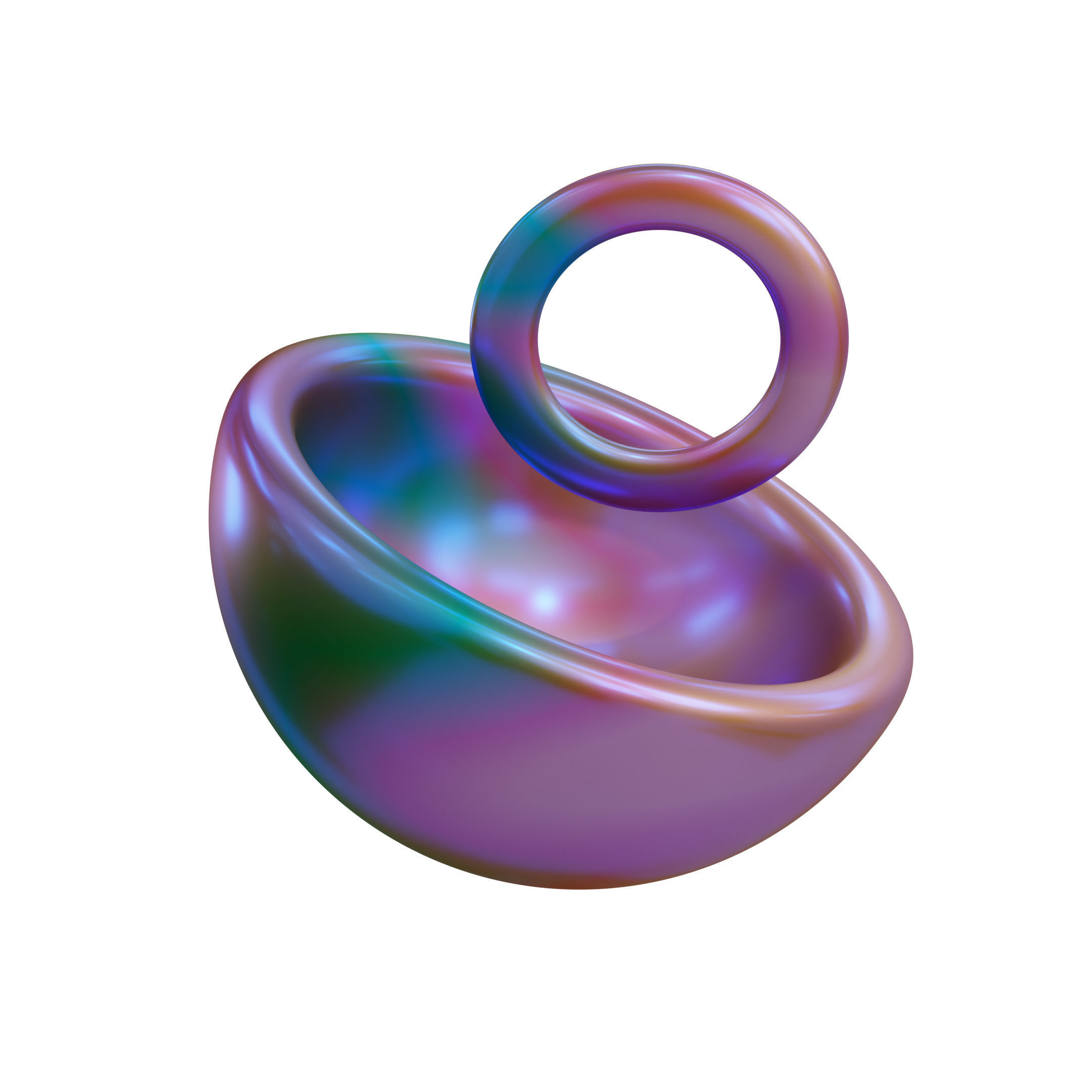 Abstract Geometric Shape Icon Pack 3D Model Low-poly 3D model_38