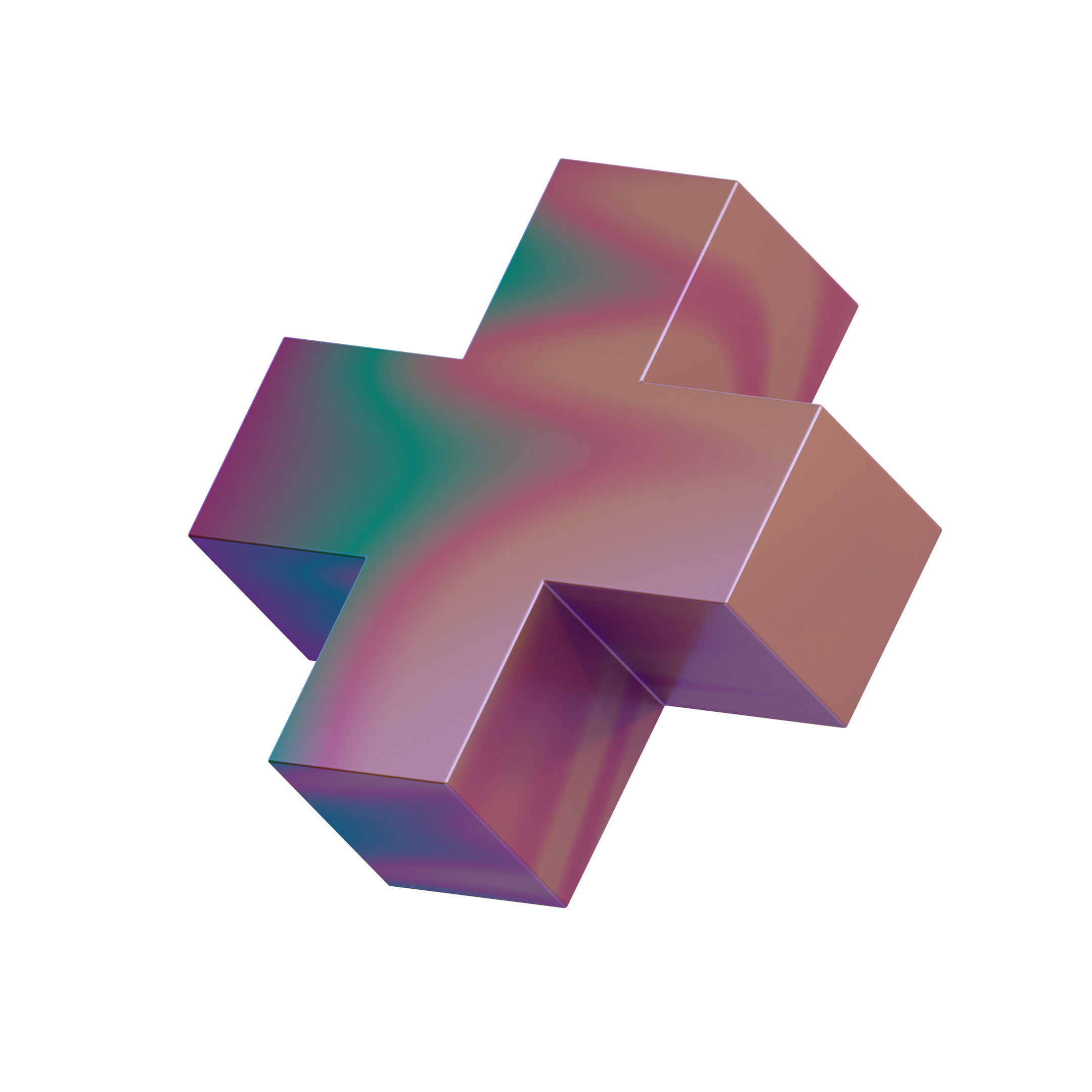 Abstract Geometric Shape Icon Pack 3D Model Low-poly 3D model_8