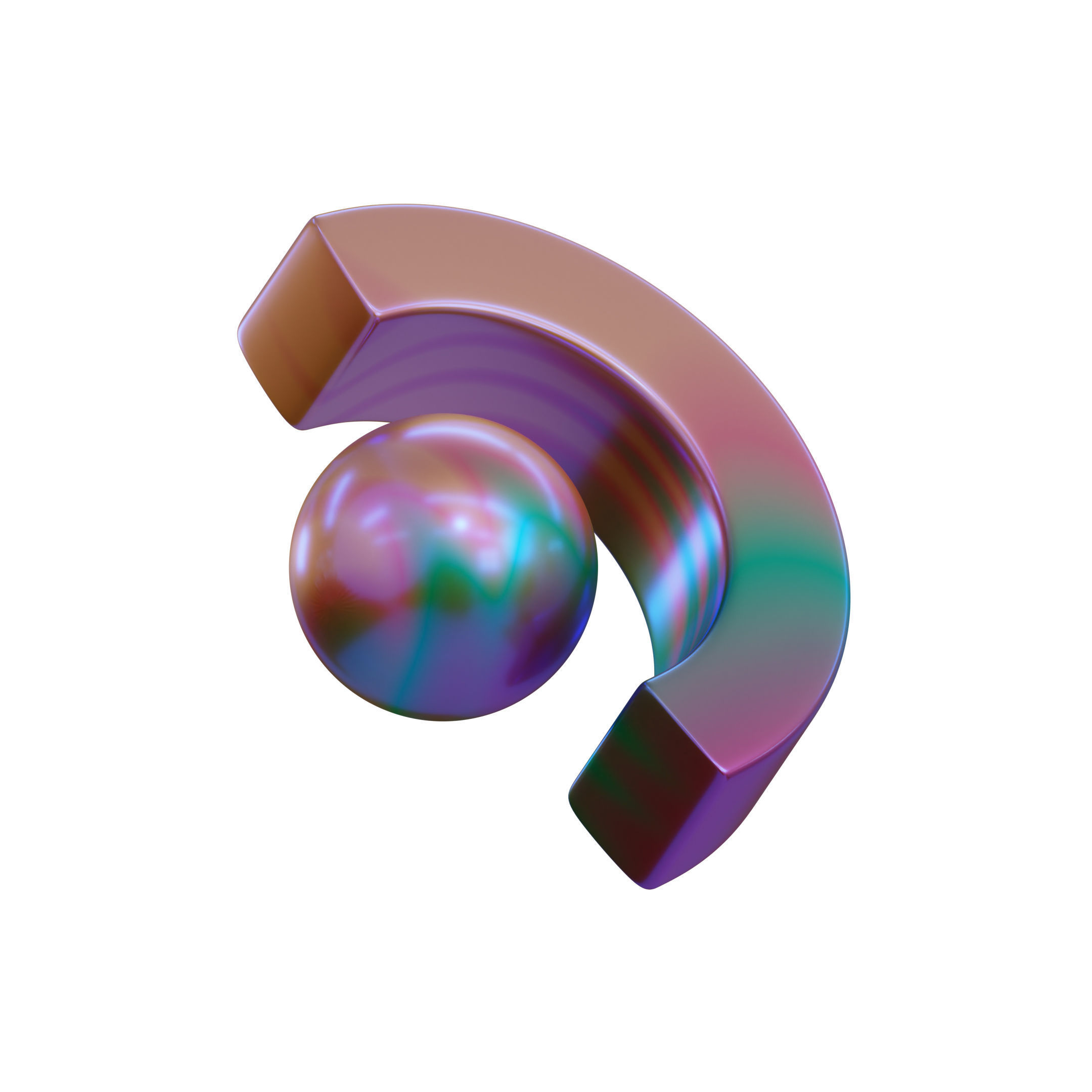 Abstract Geometric Shape Icon Pack 3D Model Low-poly 3D model_33