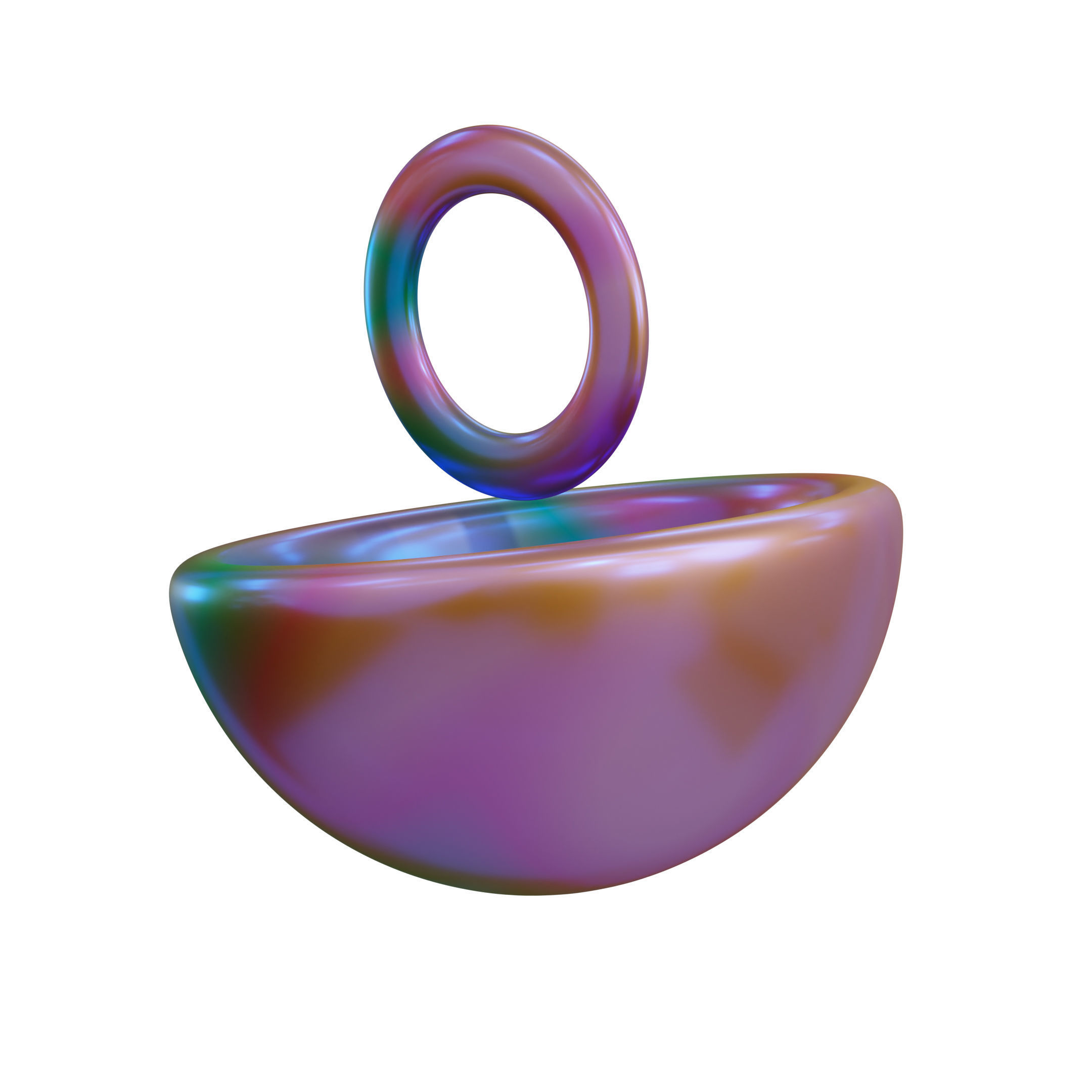 Abstract Geometric Shape Icon Pack 3D Model Low-poly 3D model_39