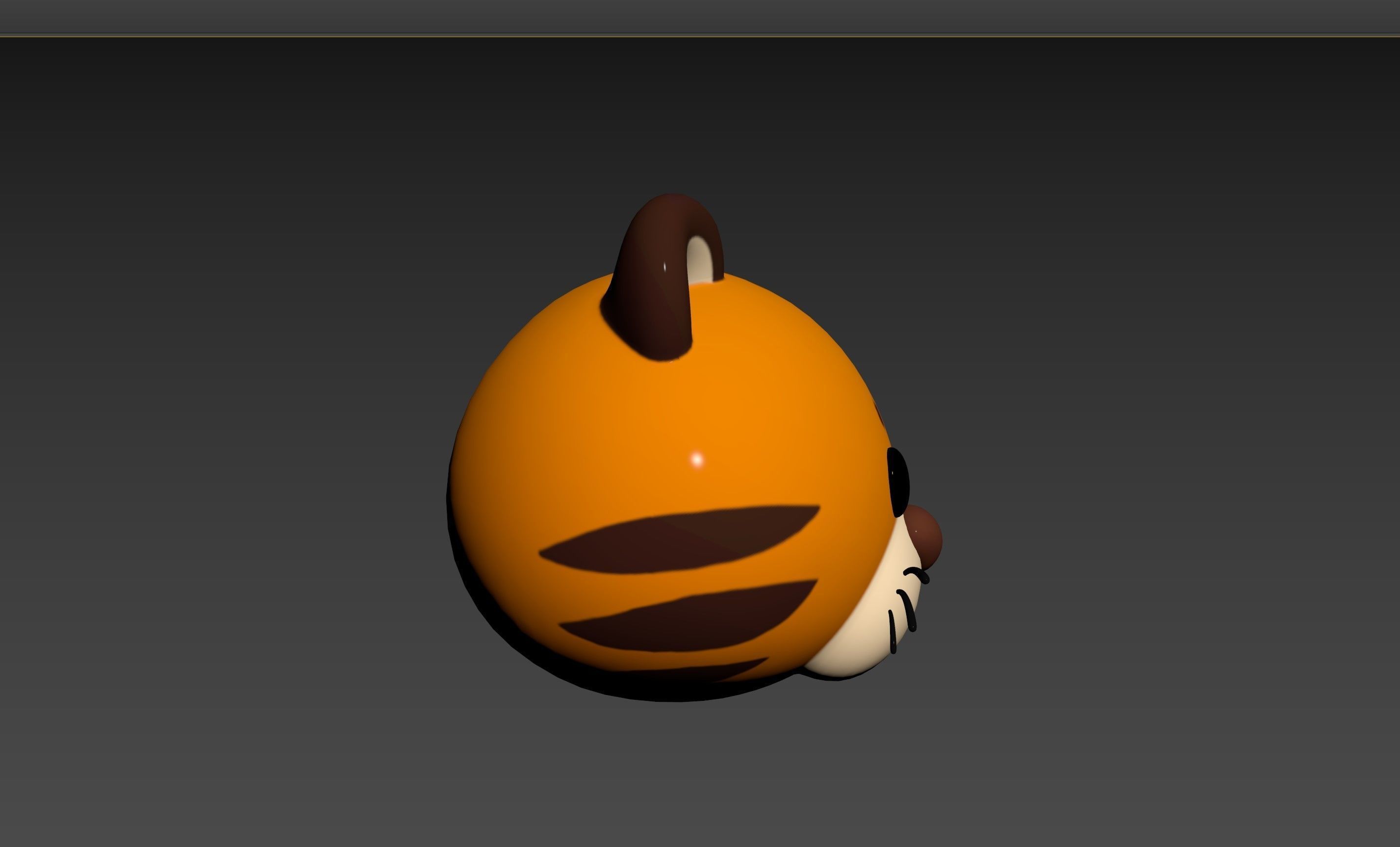 Prop157 Tiger Head 3D model_16