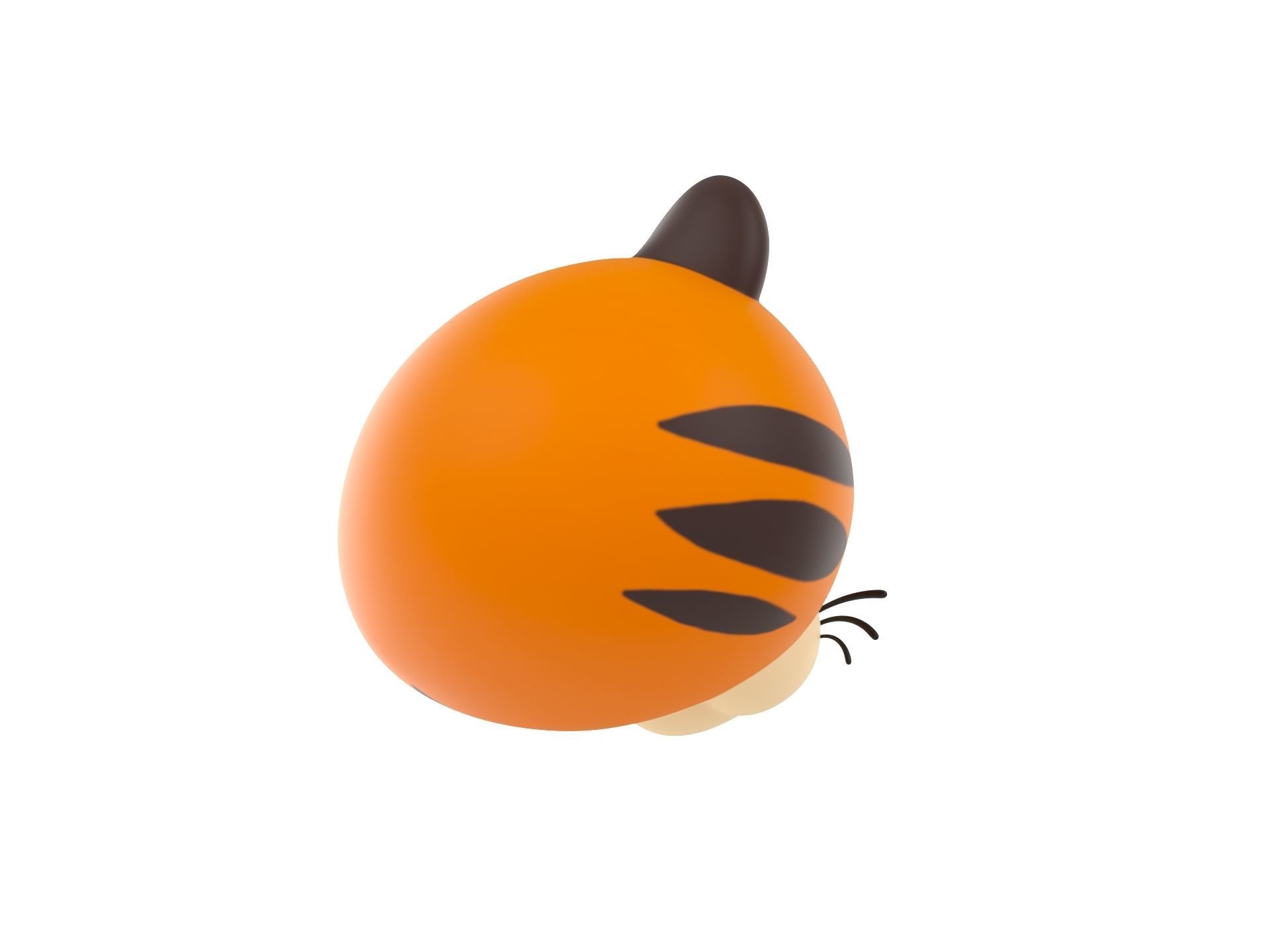 Prop157 Tiger Head 3D model_4