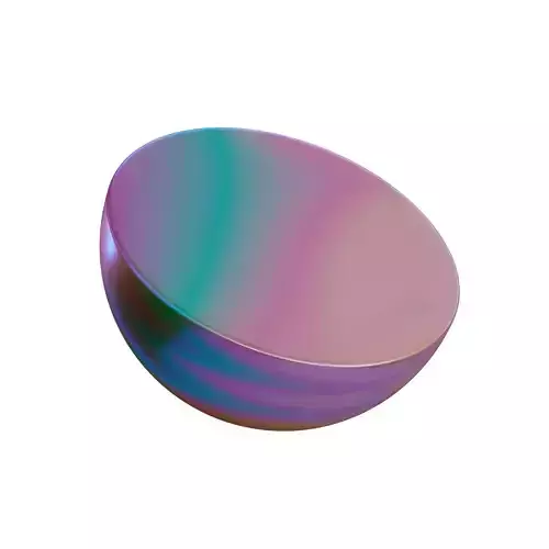 Half Sphere Geometric Shape Low-poly 3D model