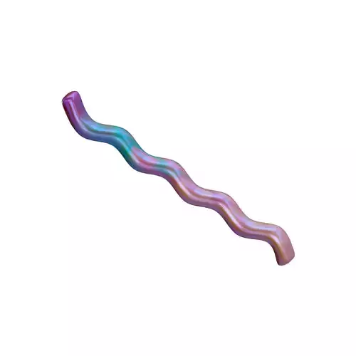 Curve Geometric Shape Low-poly 3D model