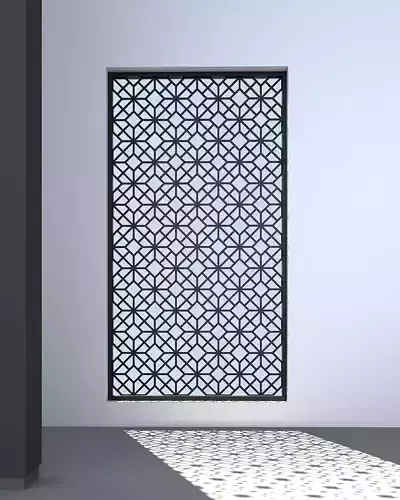 3d screen lattice pattern for window