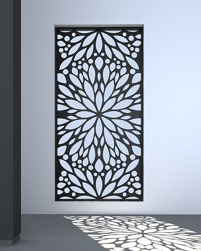 3d screen window Low-poly 3D model
