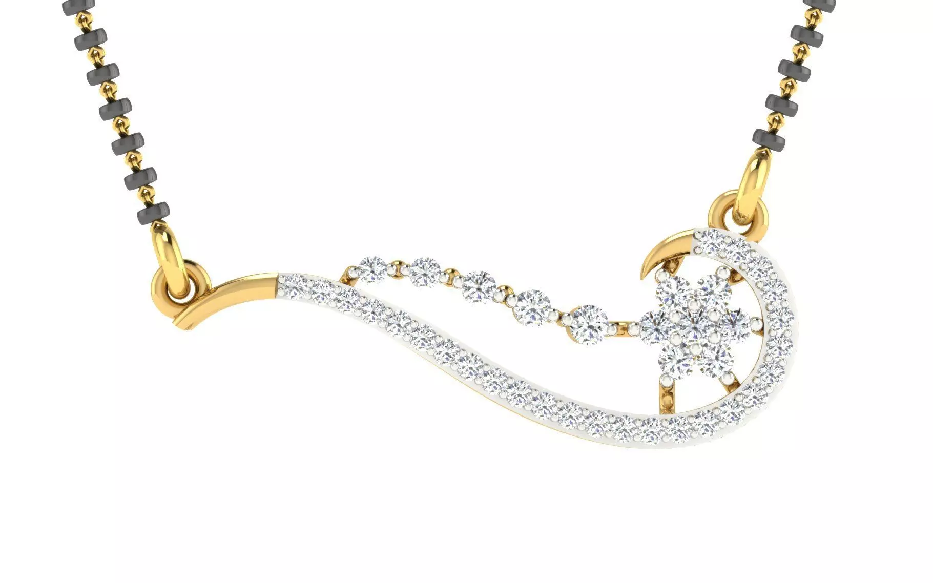 Women Necklace 3dm STL FBX OBJ Render Details 3D print model_0