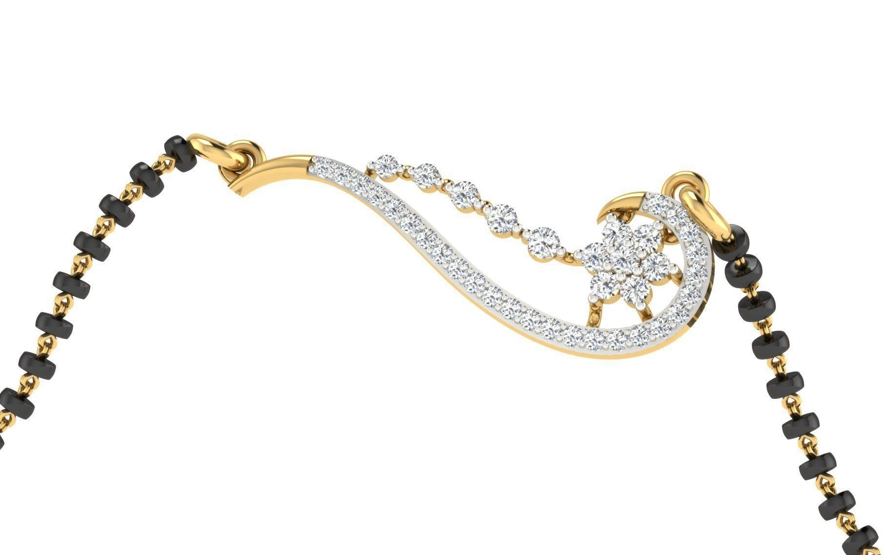 Women Necklace 3dm STL FBX OBJ Render Details 3D print model_2