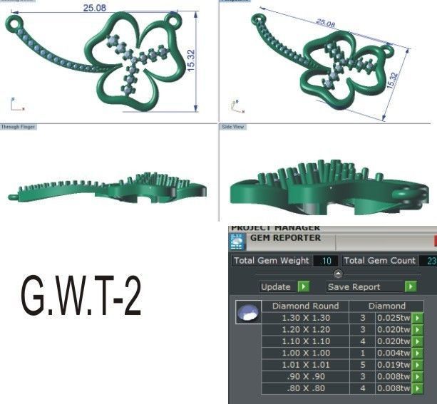 Women Necklace 3dm STL FBX OBJ Render Details 3D print model_8